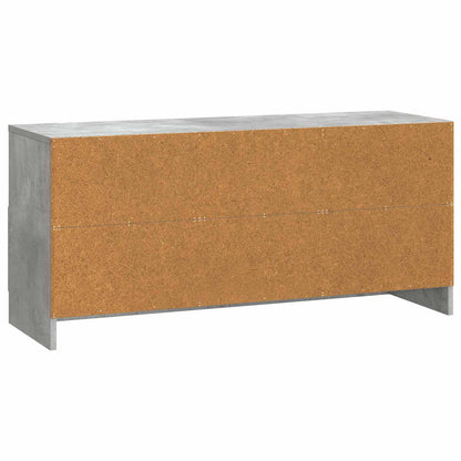 vidaXL TV Cabinet Concrete Grey 102 x 34.5 x 47 cm Engineered Wood
