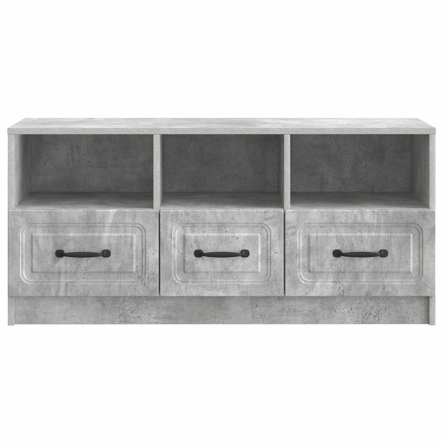 vidaXL TV Cabinet Concrete Grey 102 x 34.5 x 47 cm Engineered Wood