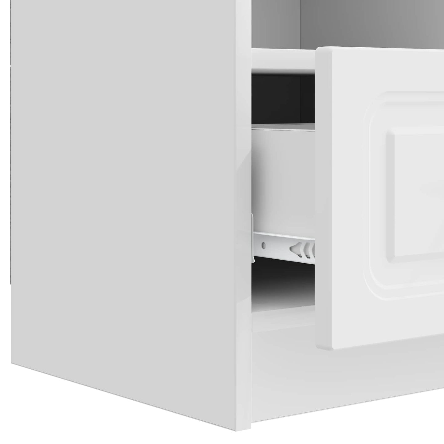 vidaXL TV Cabinet High Gloss White 102 x 34.5 x 47 cm Engineered Wood