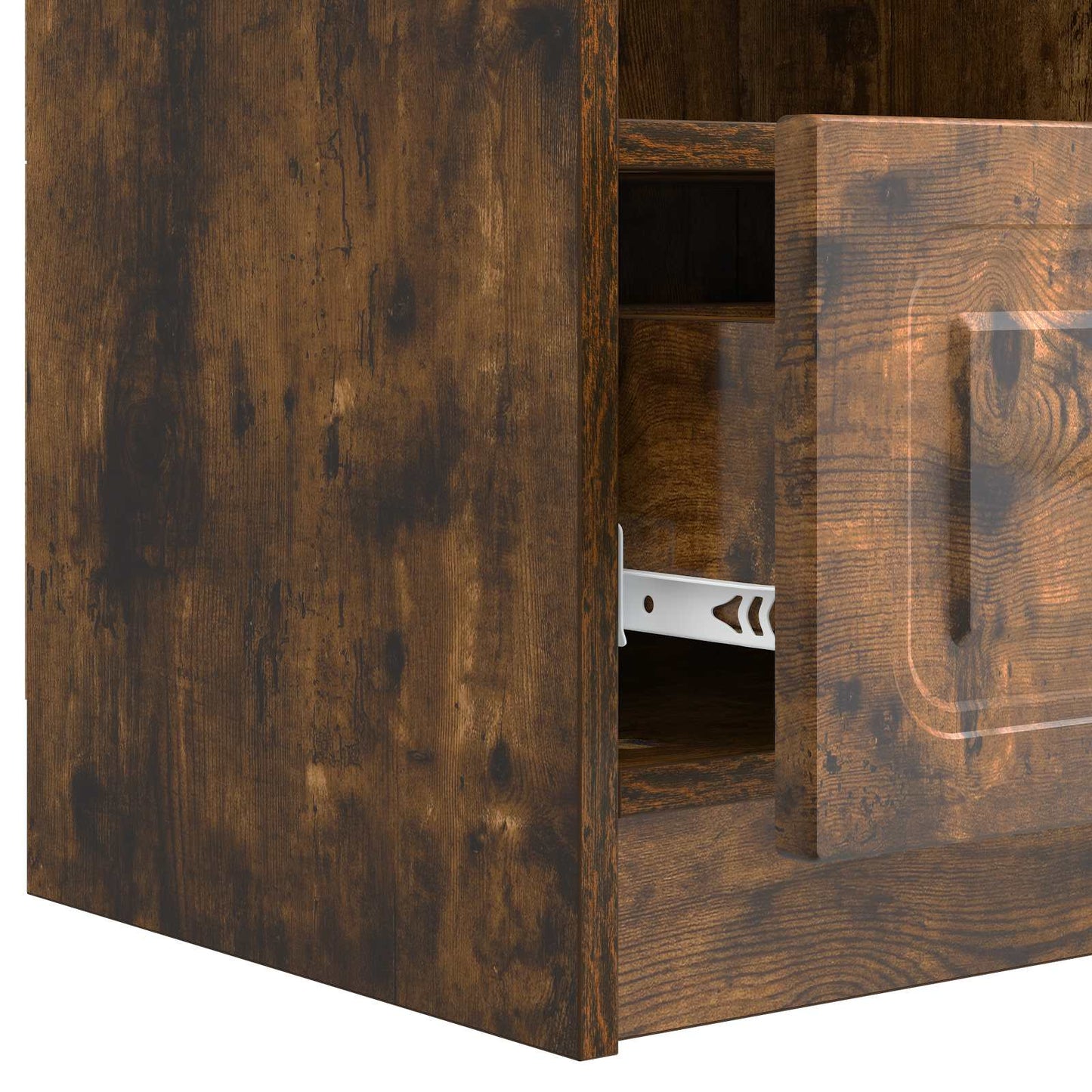 vidaXL TV Cabinet Smoked Oak 102 x 34.5 x 47 cm Engineered Wood