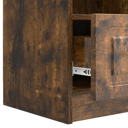 vidaXL TV Cabinet Smoked Oak 102 x 34.5 x 47 cm Engineered Wood
