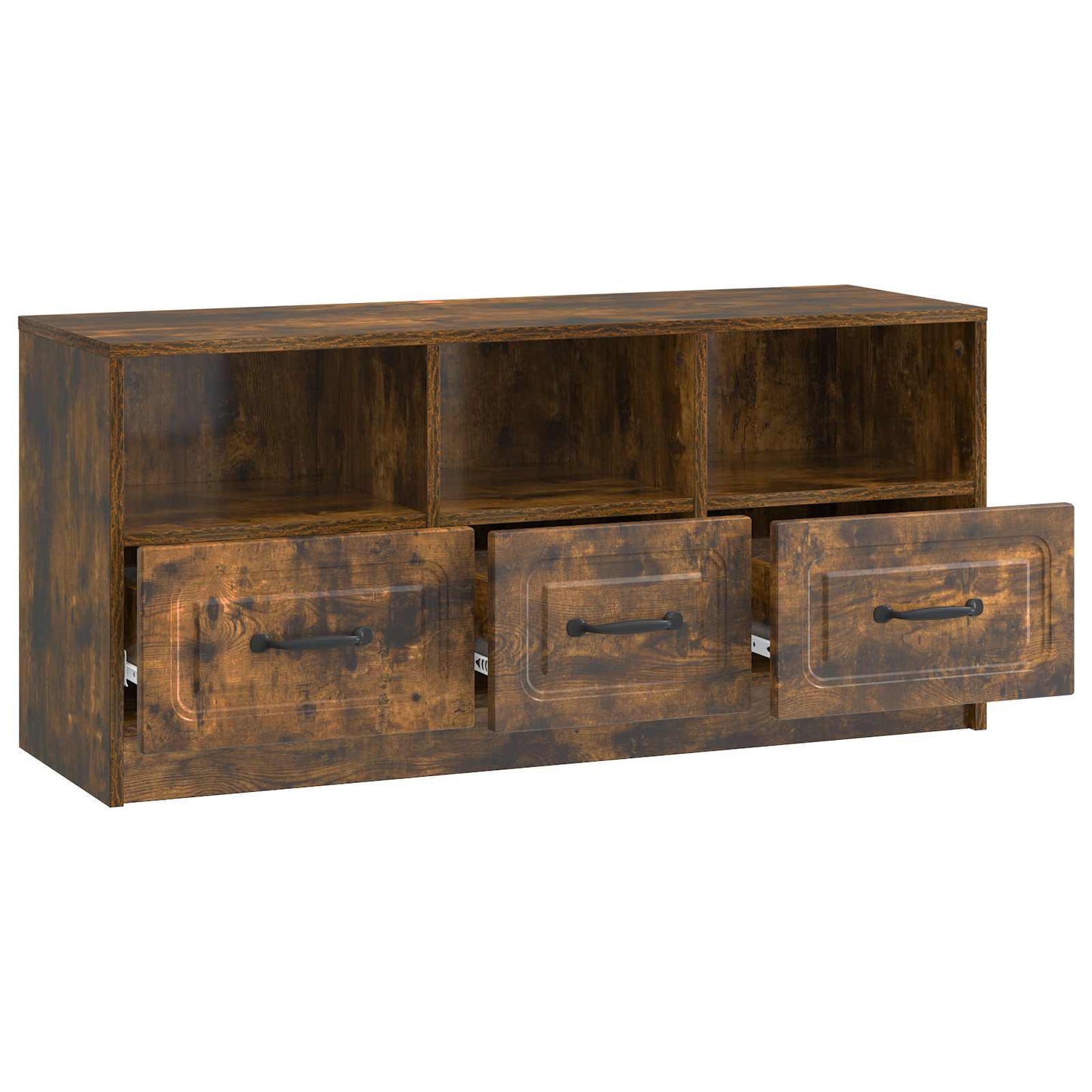 vidaXL TV Cabinet Smoked Oak 102 x 34.5 x 47 cm Engineered Wood