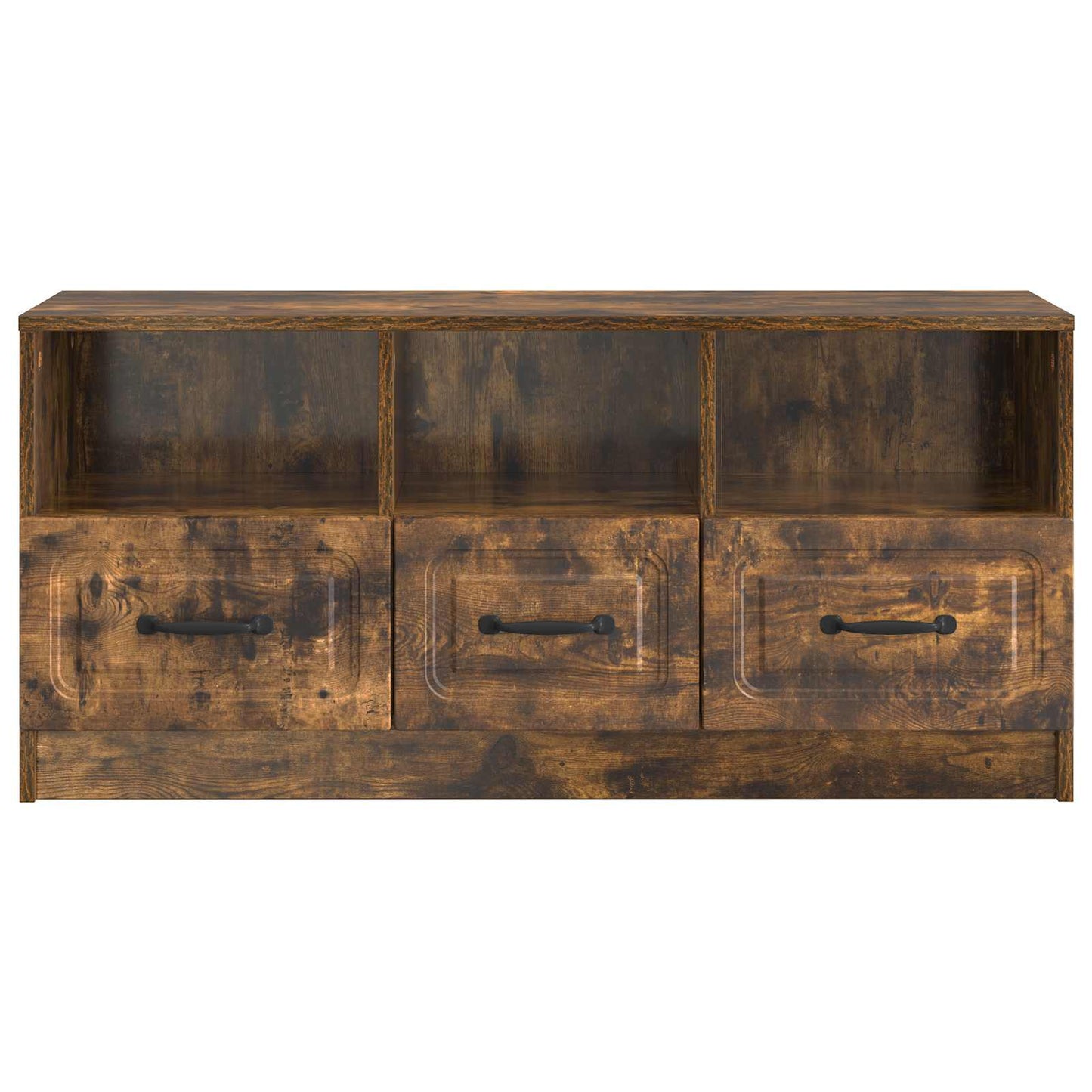 vidaXL TV Cabinet Smoked Oak 102 x 34.5 x 47 cm Engineered Wood