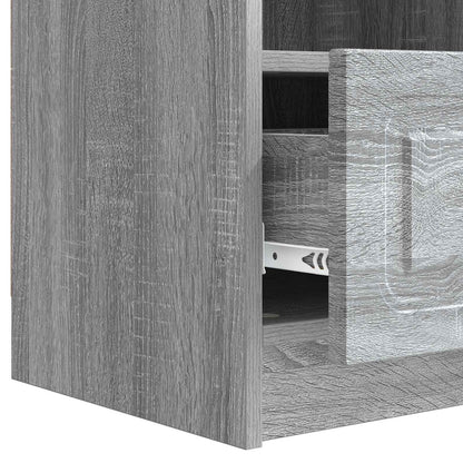 vidaXL TV Cabinet Grey Sonoma 102 x 34.5 x 47 cm Engineered Wood
