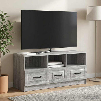 vidaXL TV Cabinet Grey Sonoma 102 x 34.5 x 47 cm Engineered Wood