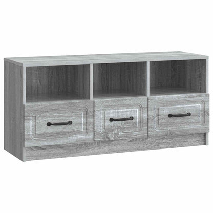vidaXL TV Cabinet Grey Sonoma 102 x 34.5 x 47 cm Engineered Wood