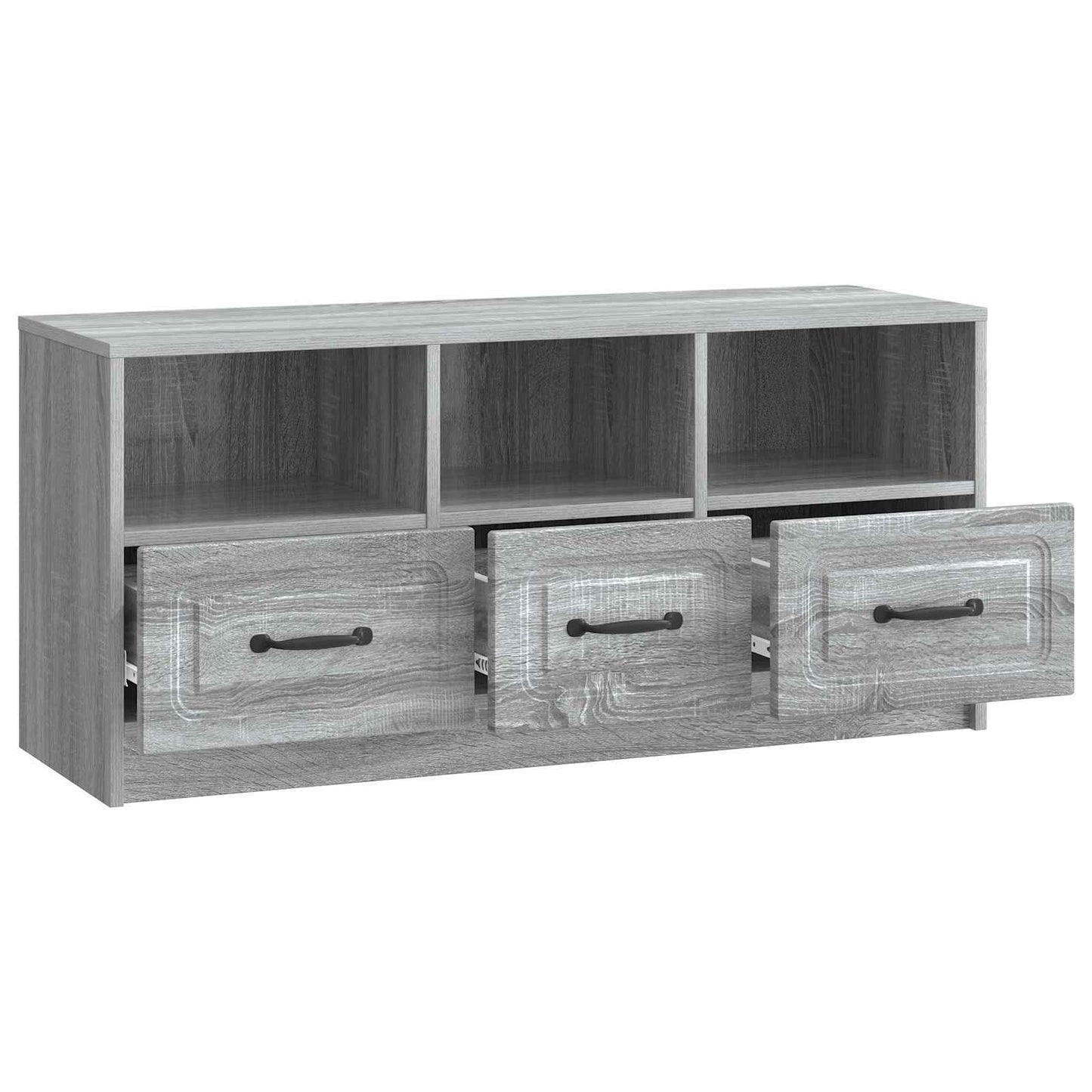 vidaXL TV Cabinet Grey Sonoma 102 x 34.5 x 47 cm Engineered Wood