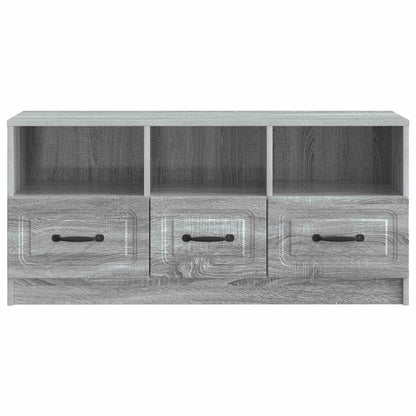 vidaXL TV Cabinet Grey Sonoma 102 x 34.5 x 47 cm Engineered Wood