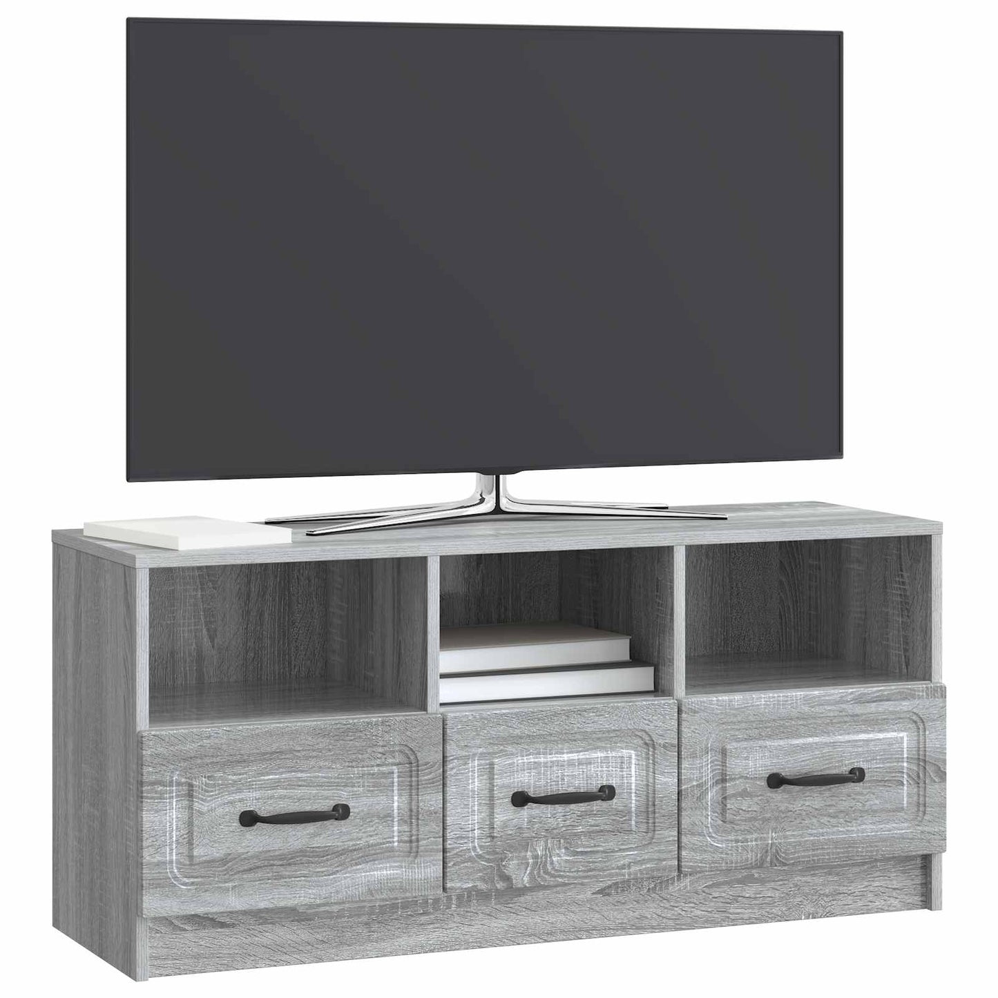 vidaXL TV Cabinet Grey Sonoma 102 x 34.5 x 47 cm Engineered Wood