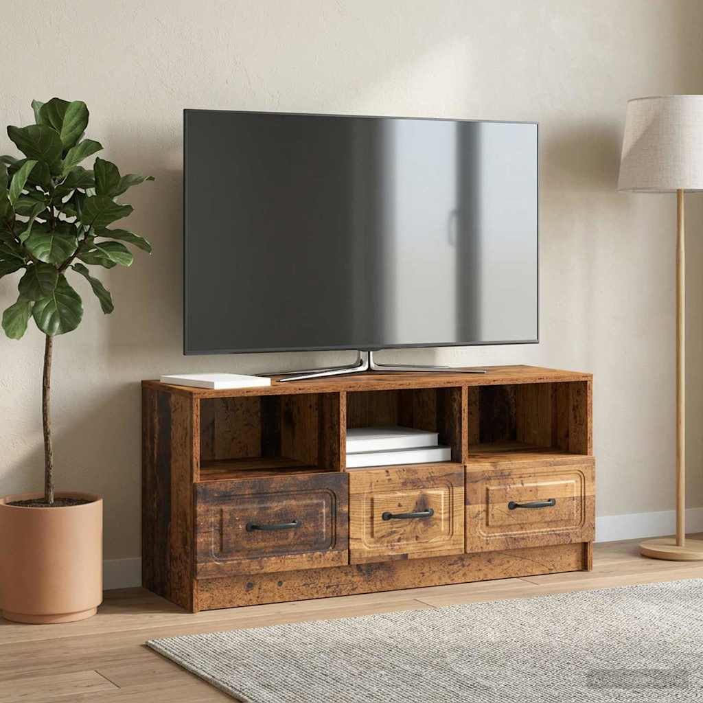 vidaXL TV Cabinet Old Wood 102 x 34.5 x 47 cm Engineered Wood