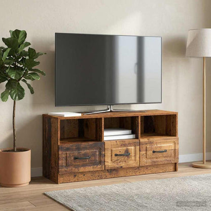 vidaXL TV Cabinet Old Wood 102 x 34.5 x 47 cm Engineered Wood