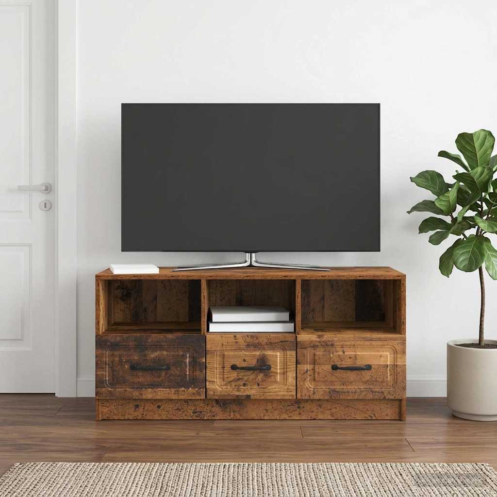 vidaXL TV Cabinet Old Wood 102 x 34.5 x 47 cm Engineered Wood