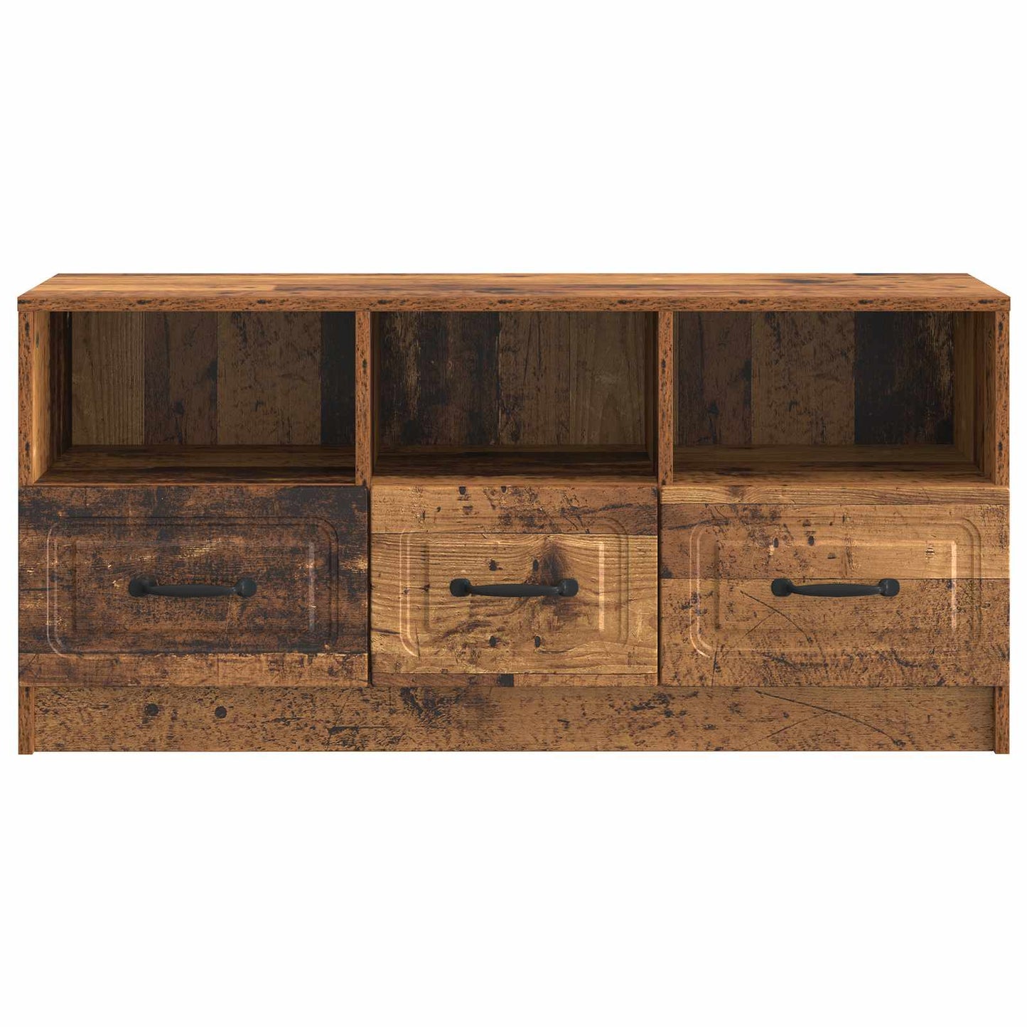 vidaXL TV Cabinet Old Wood 102 x 34.5 x 47 cm Engineered Wood