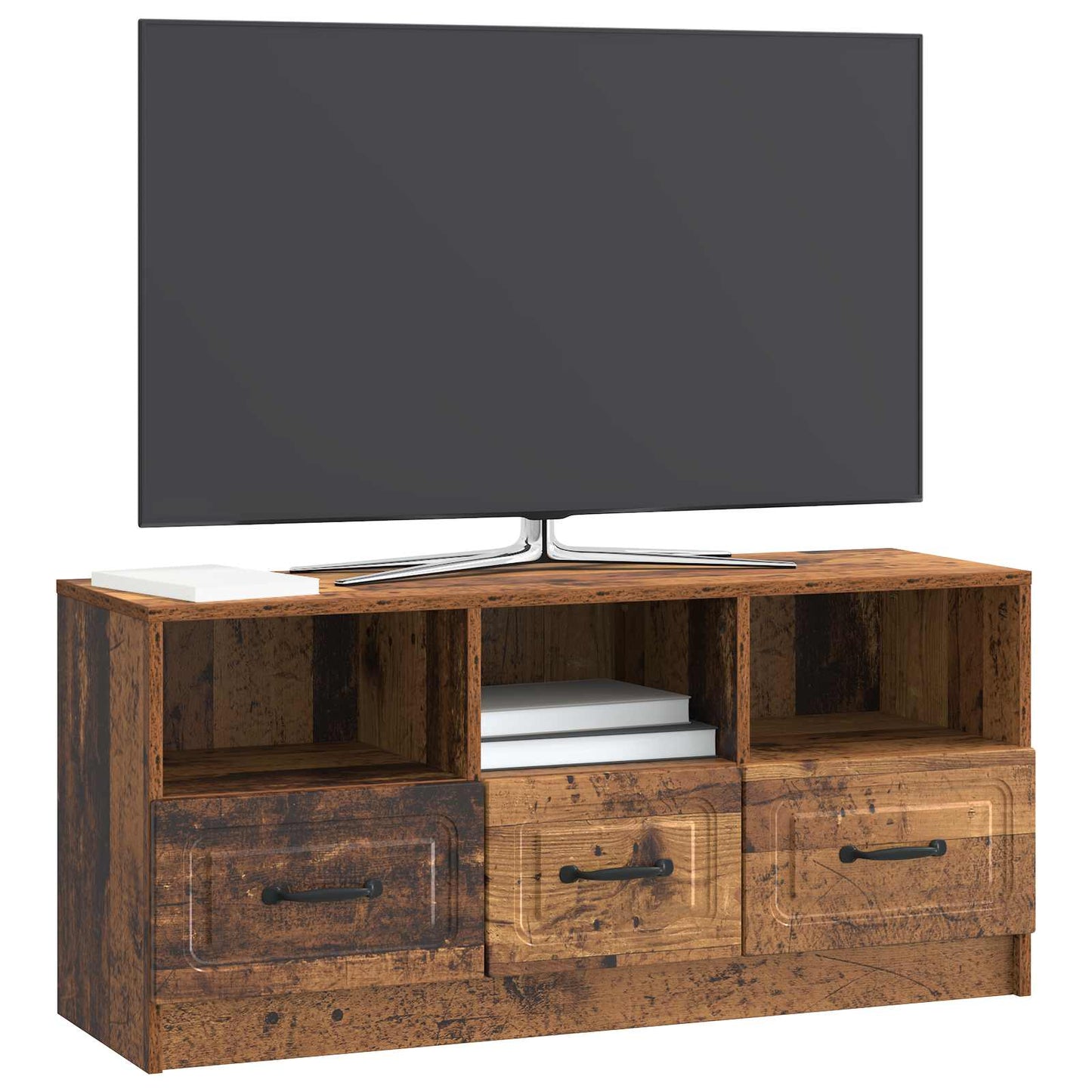 vidaXL TV Cabinet Old Wood 102 x 34.5 x 47 cm Engineered Wood