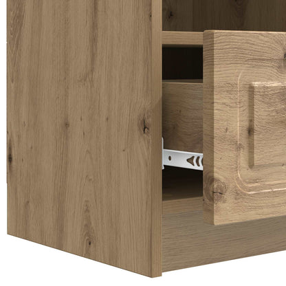 vidaXL TV Cabinet Artisan Oak 102 x 34.5 x 47 cm Engineered Wood
