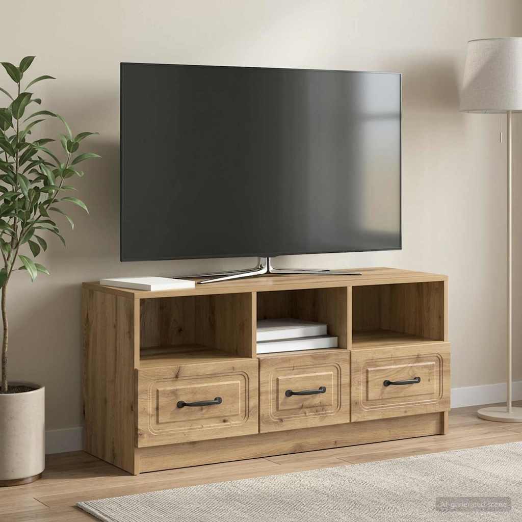 vidaXL TV Cabinet 102 x 34.5 x 47 cm Artisan Oak Engineered Wood