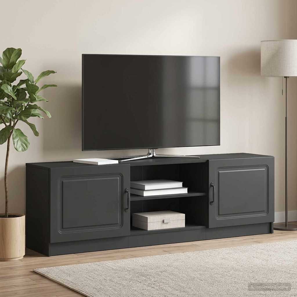 vidaXL TV Cabinet Black 150 x 31 x 47 cm Engineered Wood