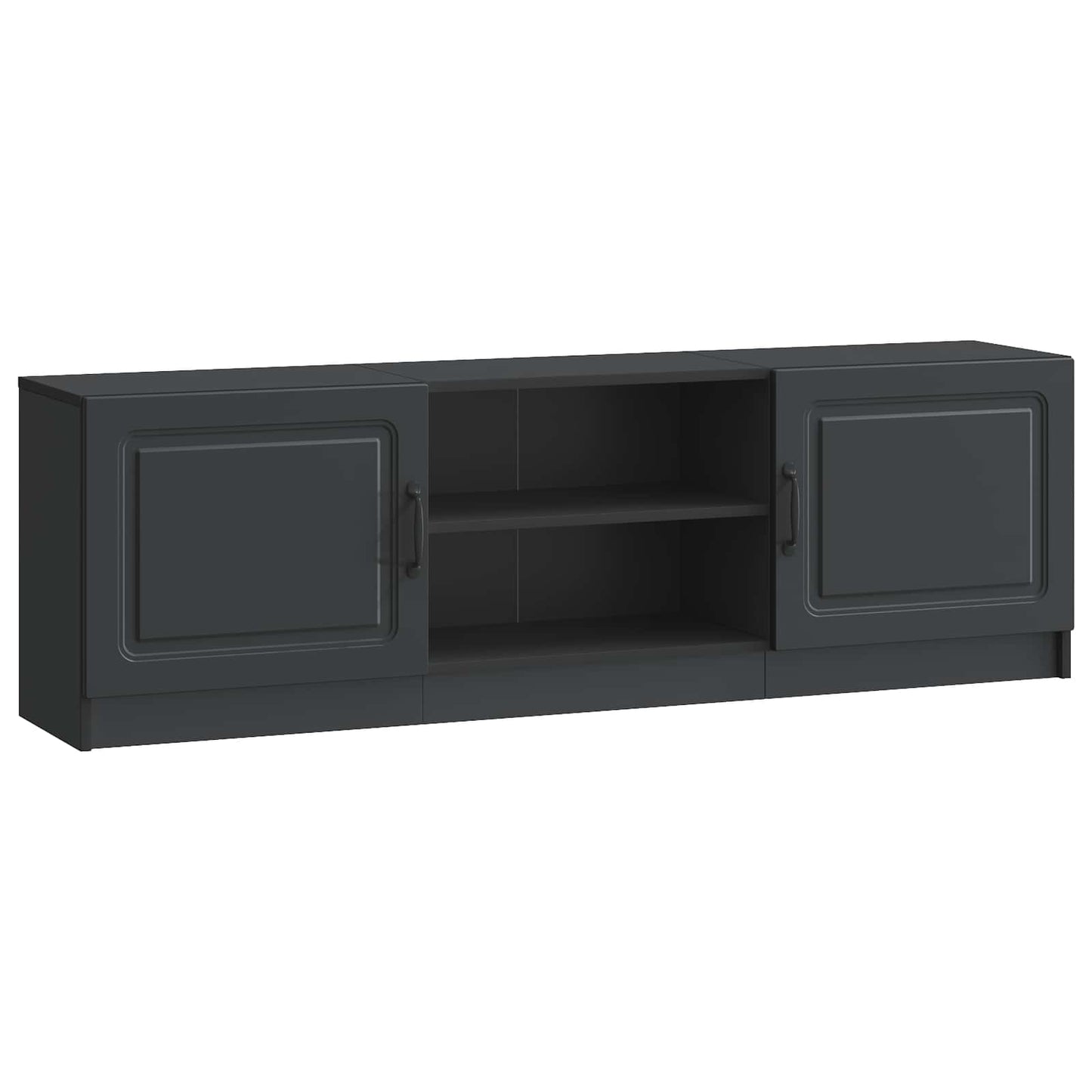 vidaXL TV Cabinet Black 150 x 31 x 47 cm Engineered Wood