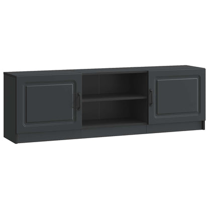 vidaXL TV Cabinet Black 150 x 31 x 47 cm Engineered Wood