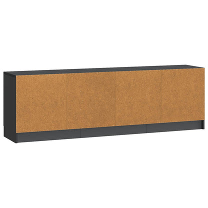 vidaXL TV Cabinet Black 150 x 31 x 47 cm Engineered Wood