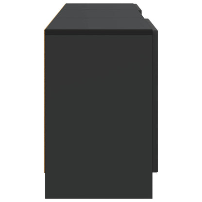 vidaXL TV Cabinet Black 150 x 31 x 47 cm Engineered Wood
