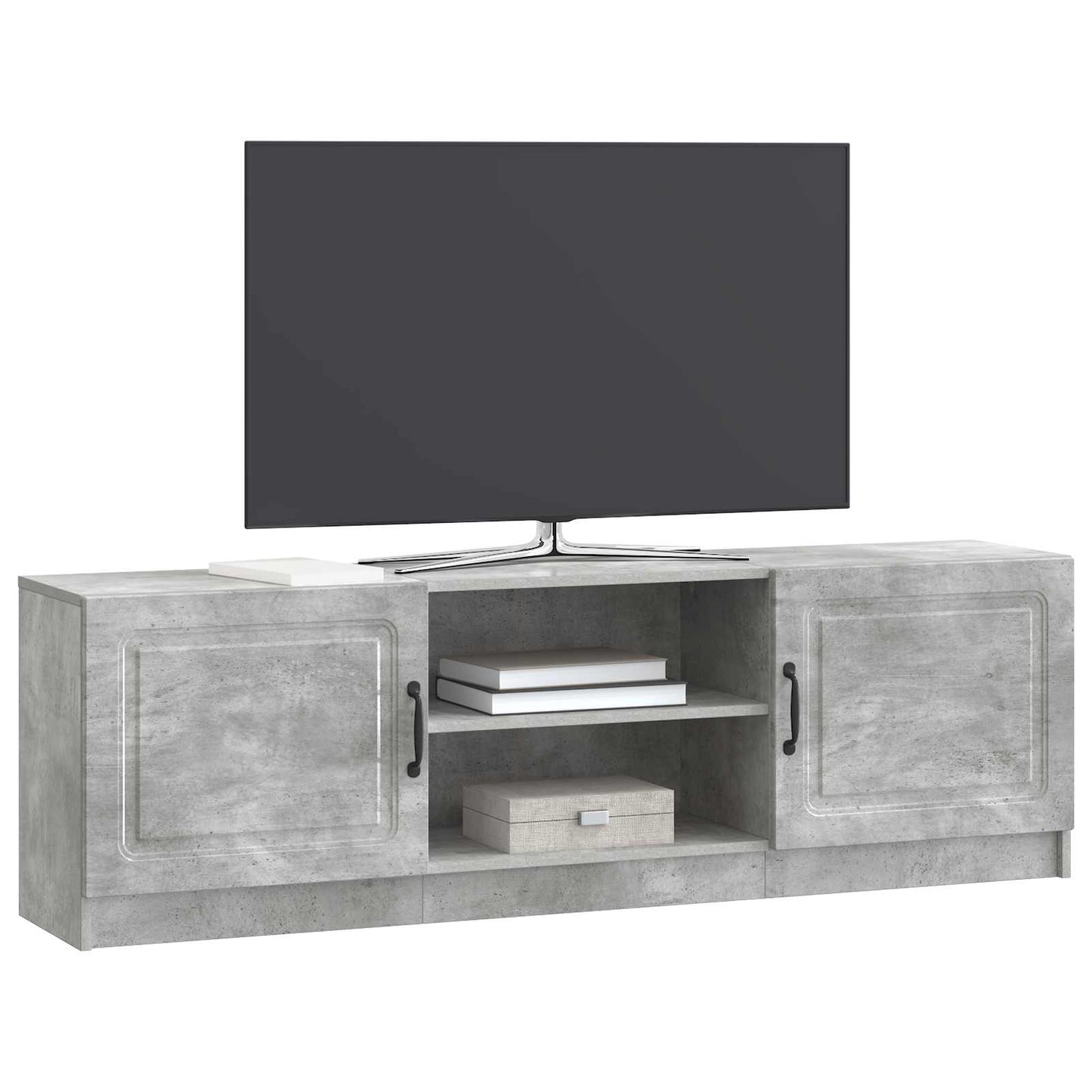 vidaXL TV Cabinet Concrete Grey 150 x 31 x 47 cm Engineered Wood
