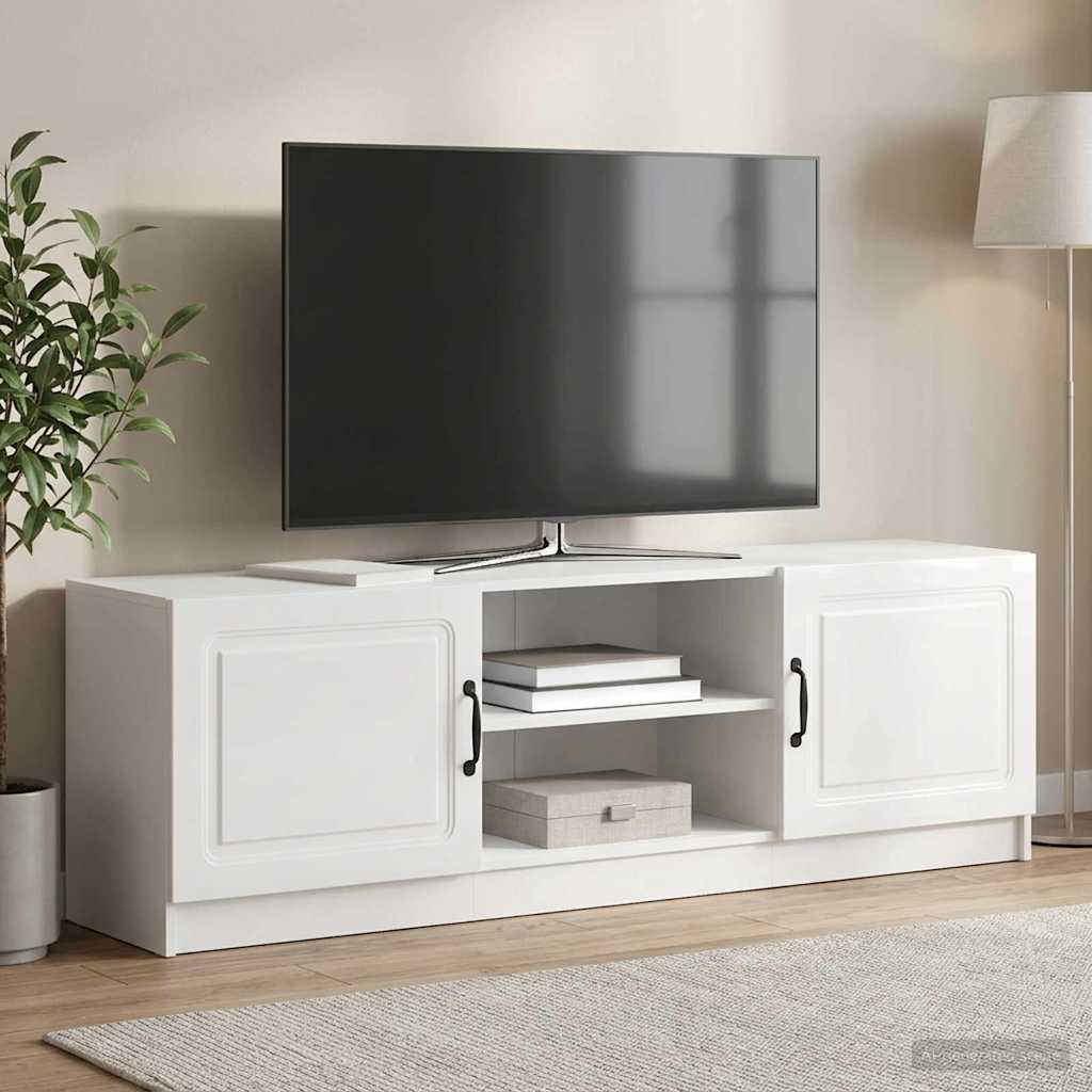 vidaXL TV Cabinet High Gloss White 150 x 31 x 47 cm Engineered Wood