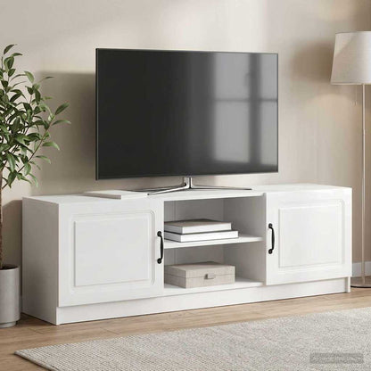 vidaXL TV Cabinet High Gloss White 150 x 31 x 47 cm Engineered Wood