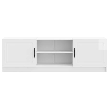 vidaXL TV Cabinet High Gloss White 150 x 31 x 47 cm Engineered Wood