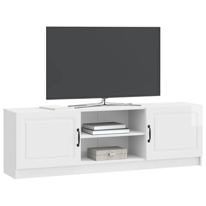 vidaXL TV Cabinet High Gloss White 150 x 31 x 47 cm Engineered Wood