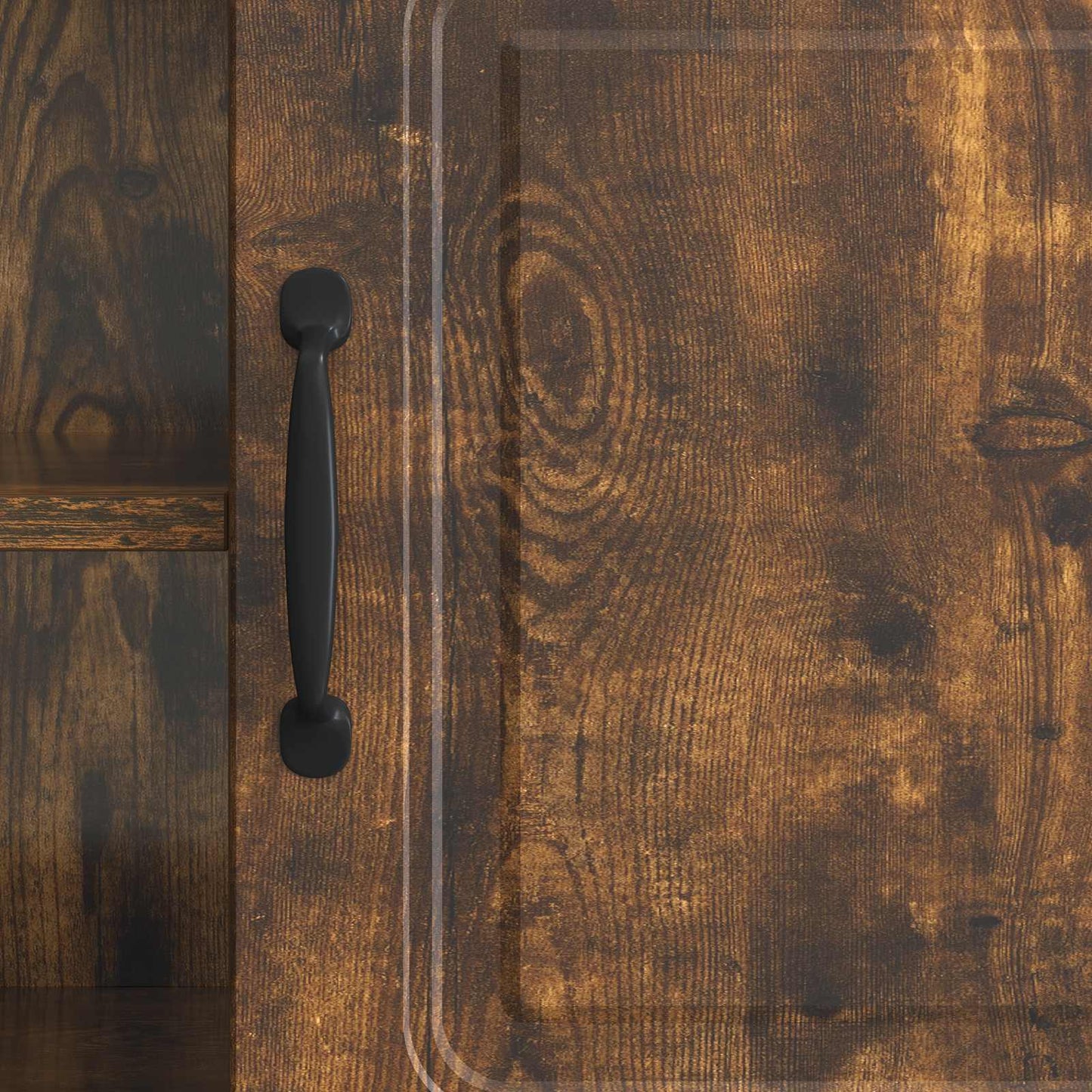 vidaXL TV Cabinet Smoked Oak 150 x 31 x 47 cm Engineered Wood