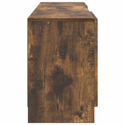 vidaXL TV Cabinet Smoked Oak 150 x 31 x 47 cm Engineered Wood