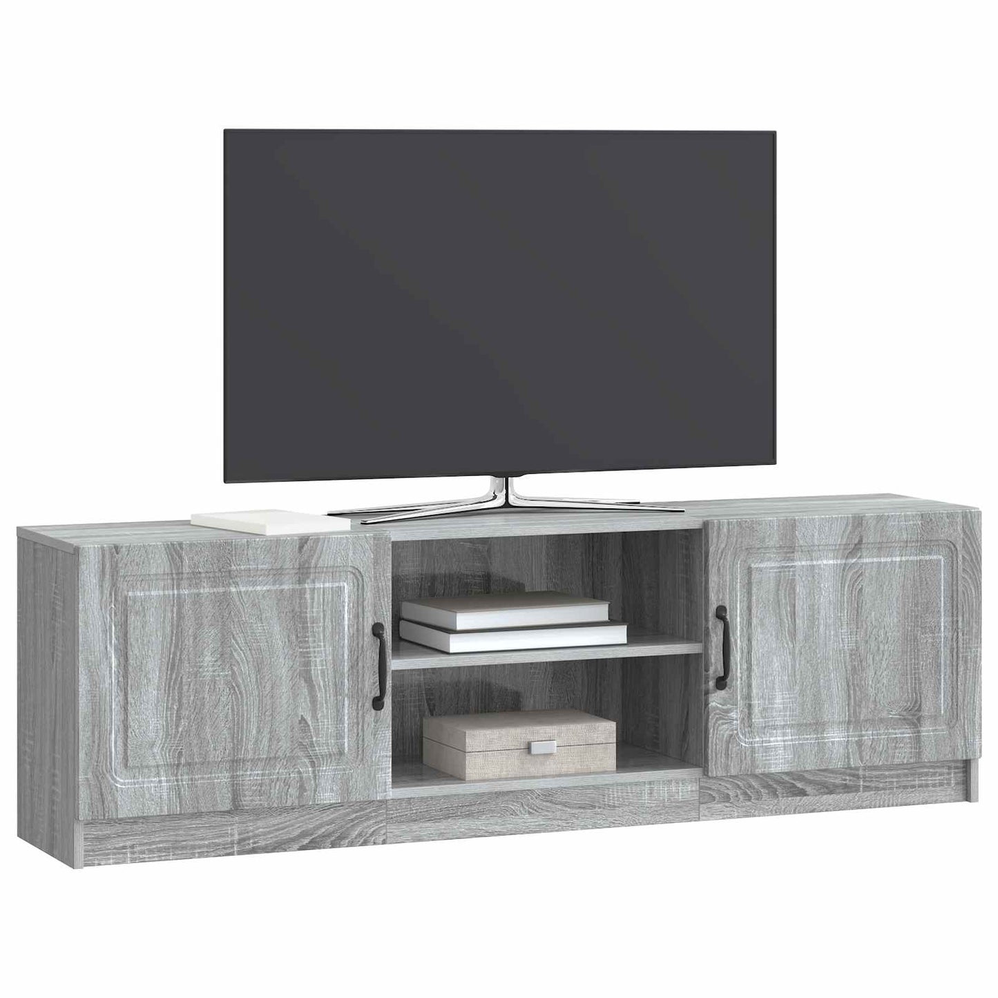 vidaXL TV Cabinet Grey Sonoma 150 x 31 x 47 cm Engineered Wood