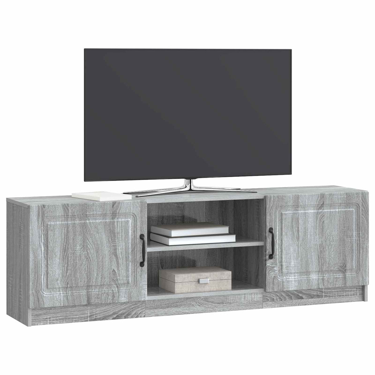 vidaXL TV Cabinet Grey Sonoma 150 x 31 x 47 cm Engineered Wood