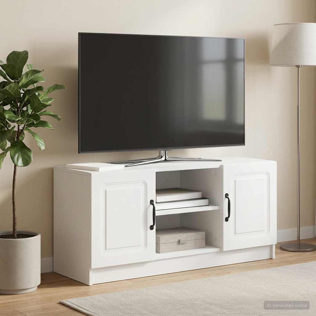 vidaXL TV Cabinet White 102 x 34.5 x 47 cm Engineered Wood