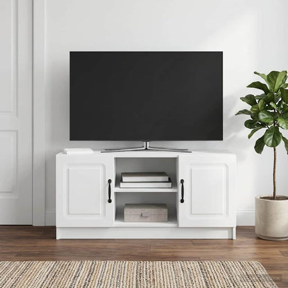 vidaXL TV Cabinet White 102 x 34.5 x 47 cm Engineered Wood
