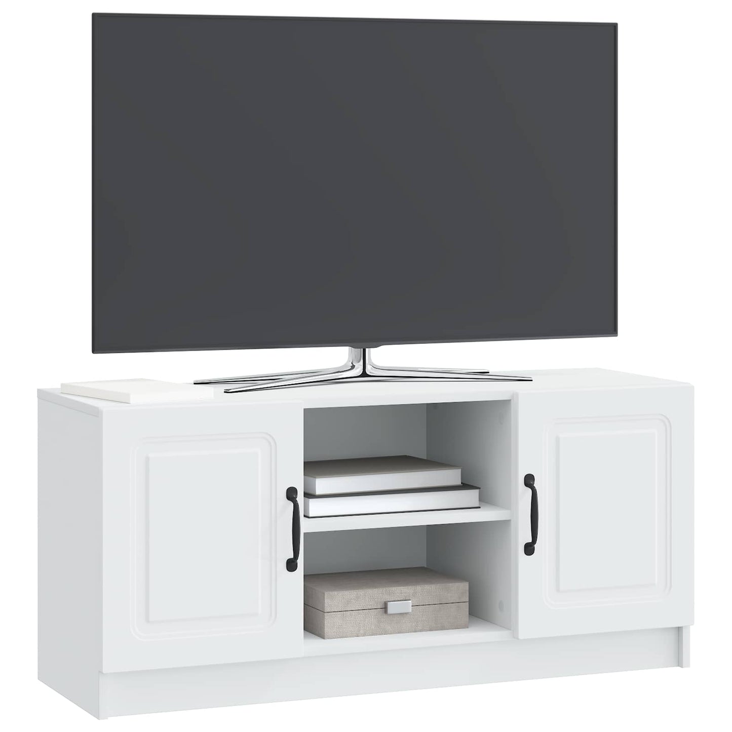 vidaXL TV Cabinet White 102 x 34.5 x 47 cm Engineered Wood