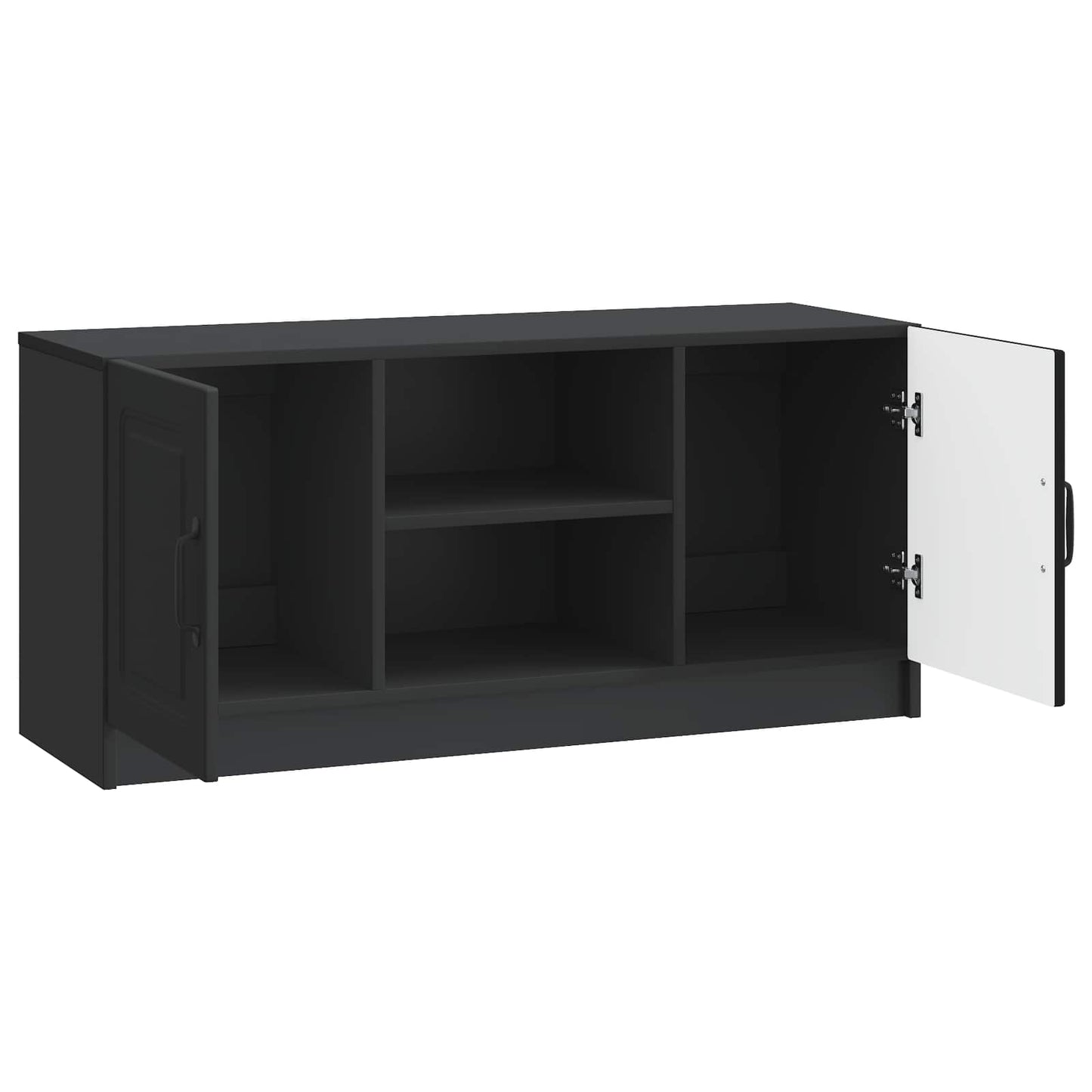vidaXL TV Cabinet Black 102 x 34.5 x 47 cm Engineered Wood