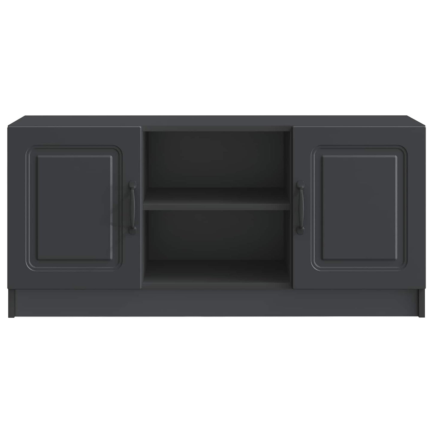 vidaXL TV Cabinet Black 102 x 34.5 x 47 cm Engineered Wood