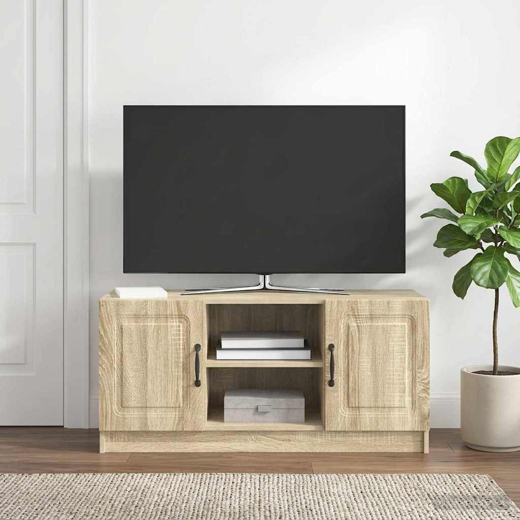 vidaXL TV Cabinet Sonoma Oak 102 x 34.5 x 47 cm Engineered Wood