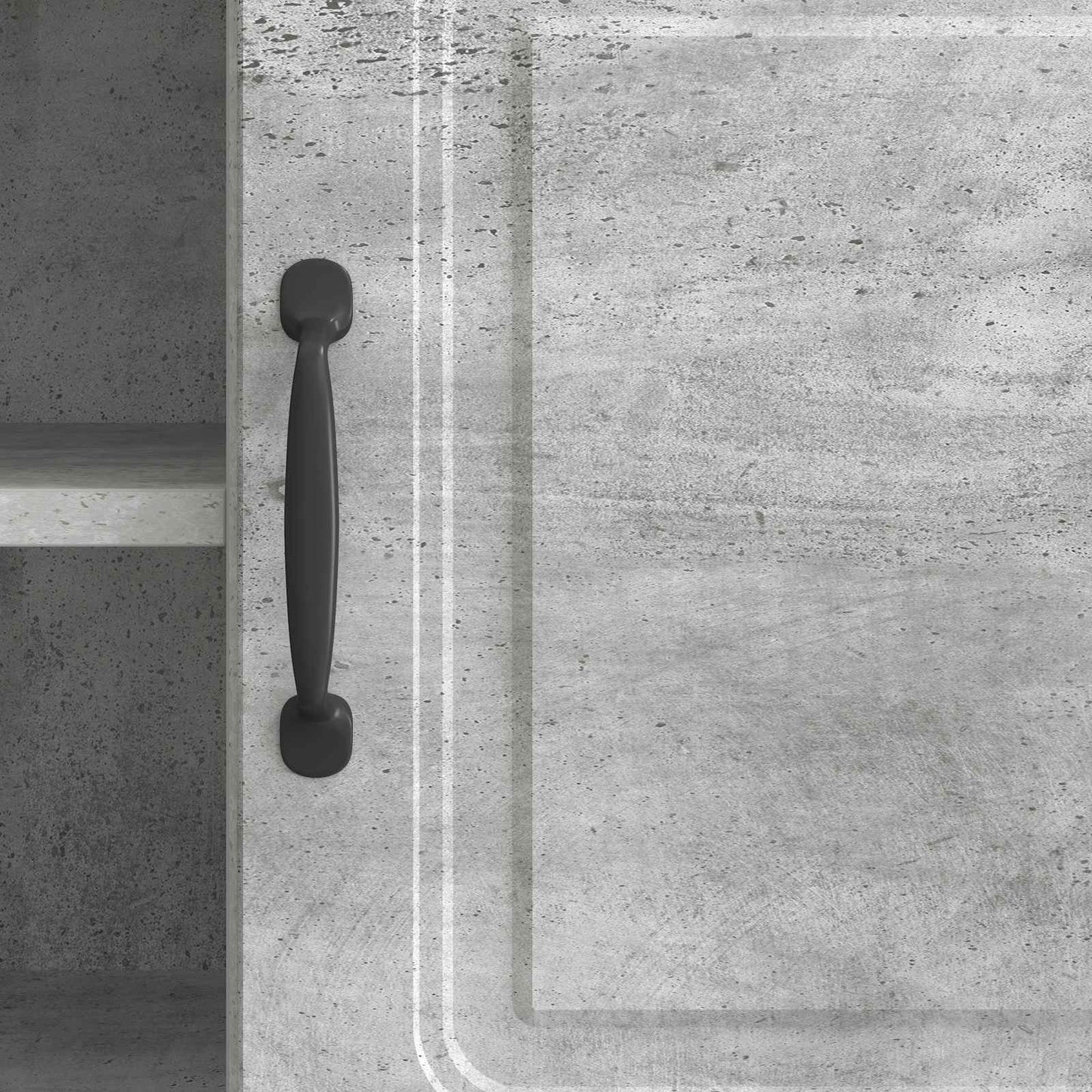 vidaXL TV Cabinet Concrete Grey 102 x 34.5 x 47 cm Engineered Wood