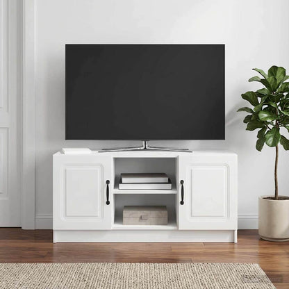 vidaXL TV Cabinet High Gloss White 102 x 34.5 x 47 cm Engineered Wood