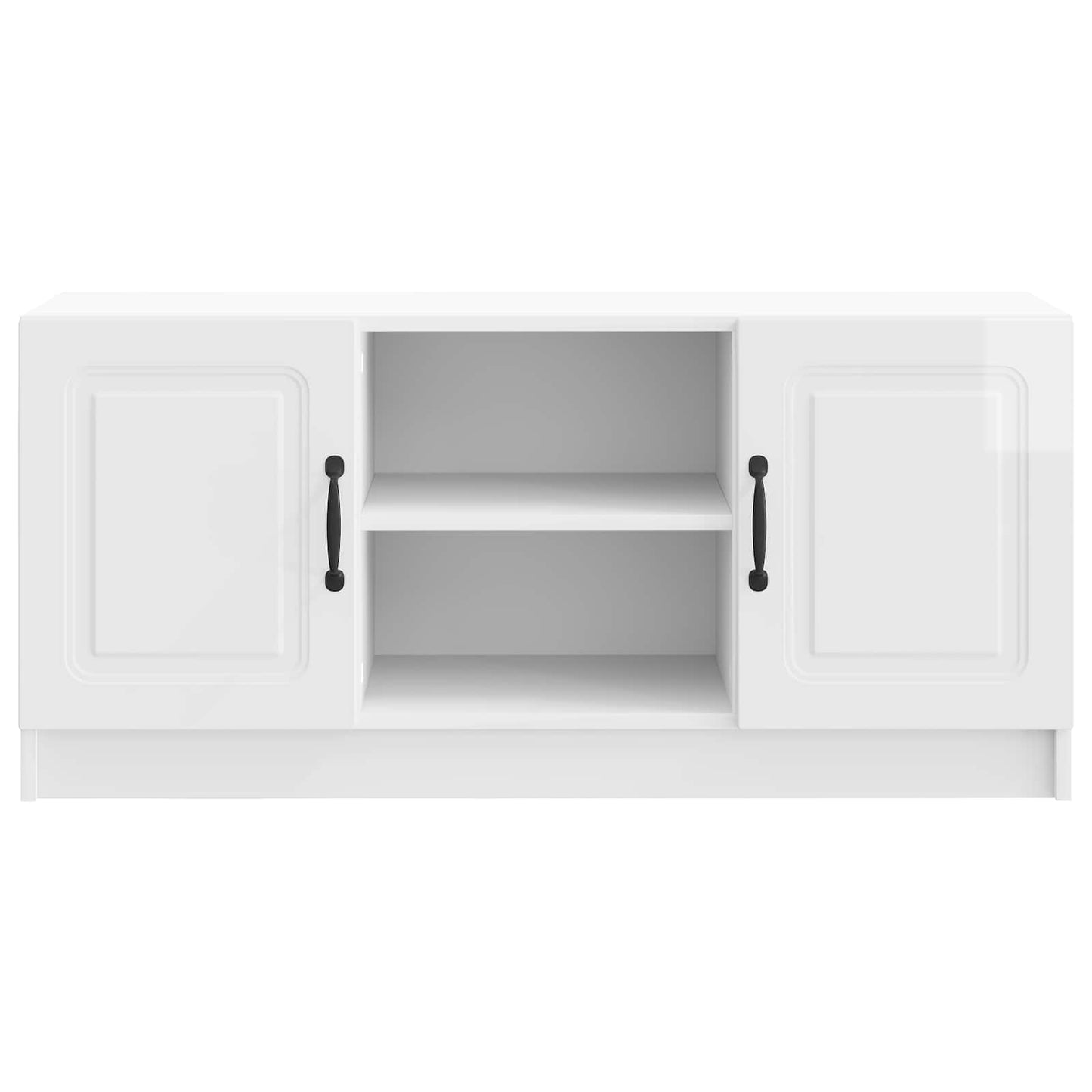 vidaXL TV Cabinet High Gloss White 102 x 34.5 x 47 cm Engineered Wood