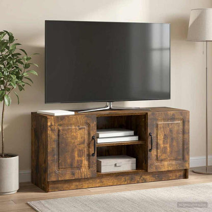 vidaXL TV Cabinet Smoked Oak 102 x 34.5 x 47 cm Engineered Wood