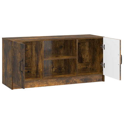 vidaXL TV Cabinet Smoked Oak 102 x 34.5 x 47 cm Engineered Wood