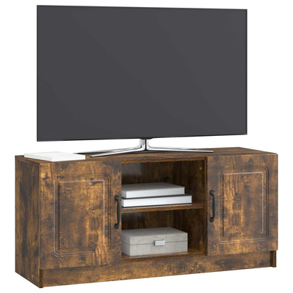 vidaXL TV Cabinet Smoked Oak 102 x 34.5 x 47 cm Engineered Wood