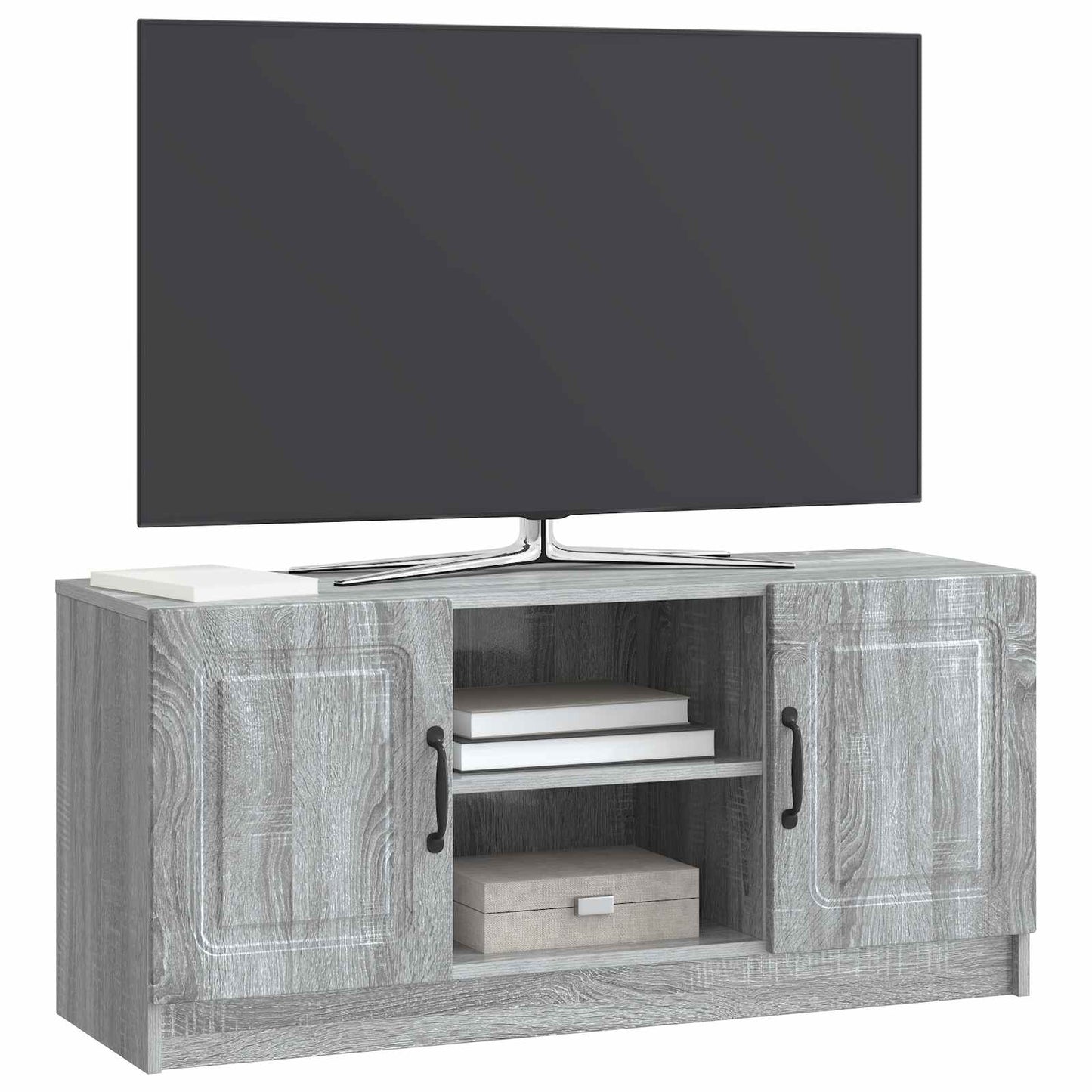 vidaXL TV Cabinet Grey Sonoma 102 x 34.5 x 47 cm Engineered Wood