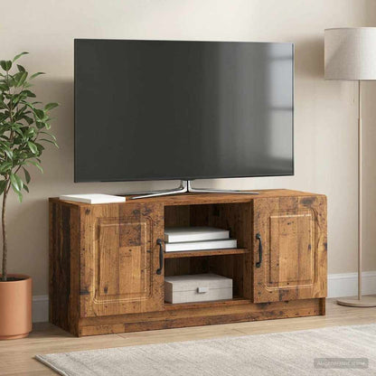 vidaXL TV Cabinet Old Wood 102 x 34.5 x 47 cm Engineered Wood