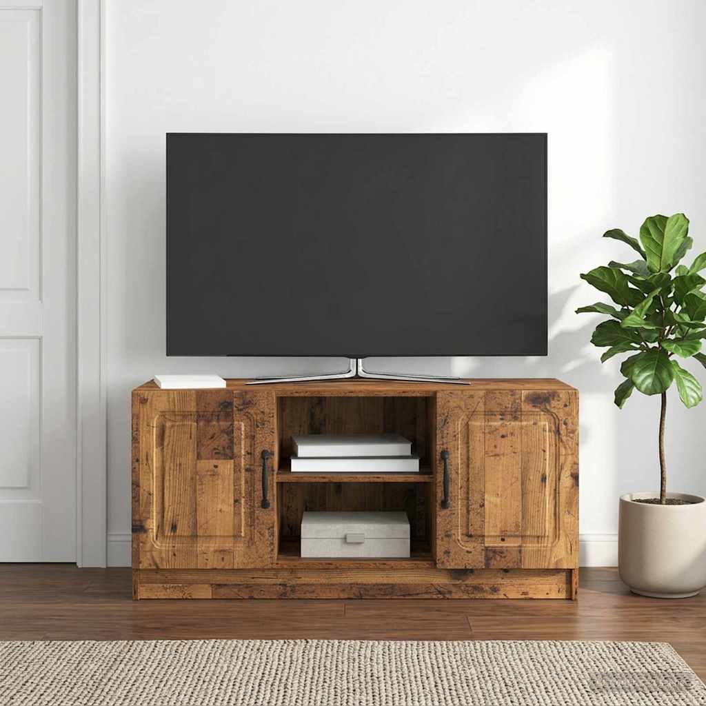 vidaXL TV Cabinet Old Wood 102 x 34.5 x 47 cm Engineered Wood