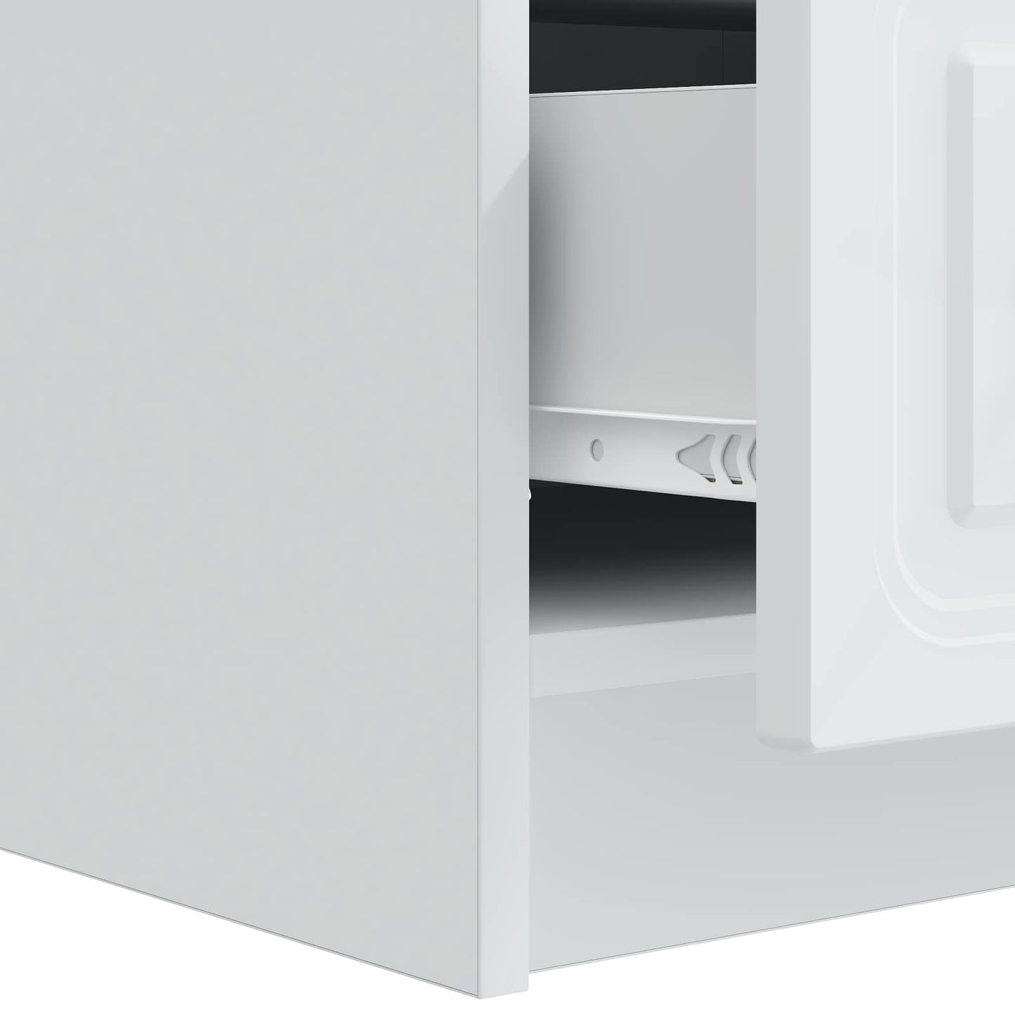 vidaXL TV Cabinet with Drawer White 147 x 34.5 x 27 cm Engineered Wood